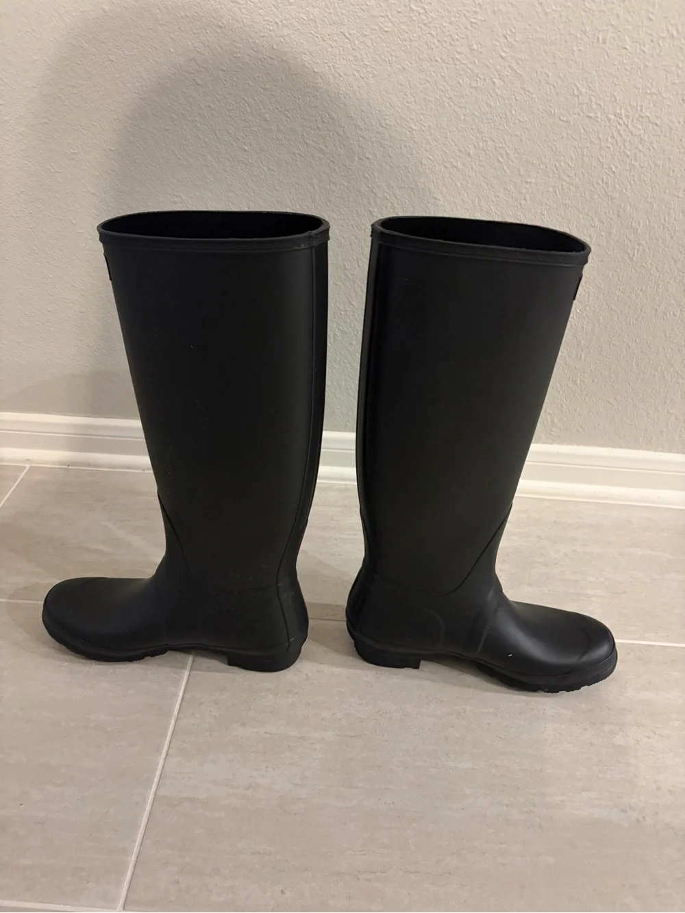 Women's Tall Black Waterproof Rain Boot